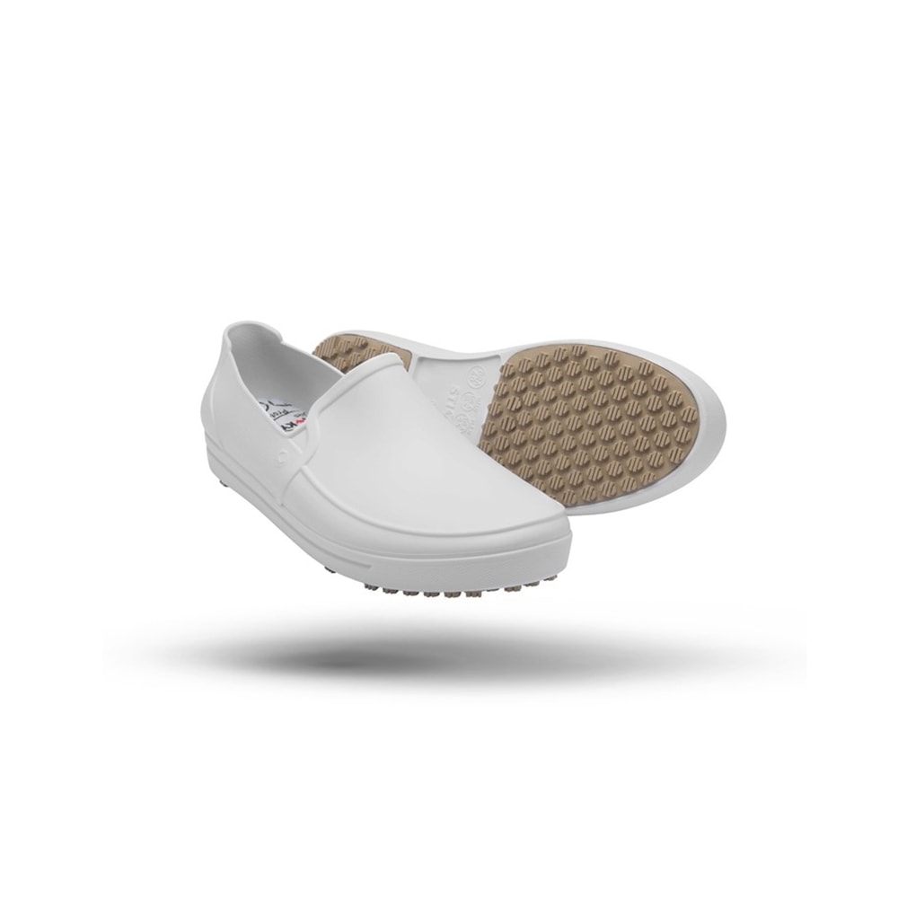 SAPATO MASCULINO BRANCO IMPERMEAVEL ANTIDERRAPANTE N.40 SSM-BCA STICKY  SHOES - Abrafer
